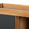 Baxton Studio Caspian Modern and Contemporary Two-Tone Grey and Oak Brown Finished Wood Shoe Cabinet 179-11216-Zoro - alternate 3